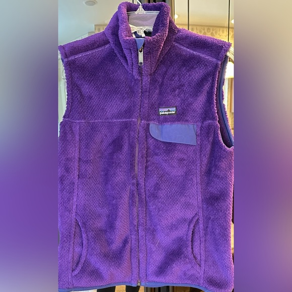 PATAGONIA Re-Tool Fleece Vest, Purple, Medium - Picture 2 of 7